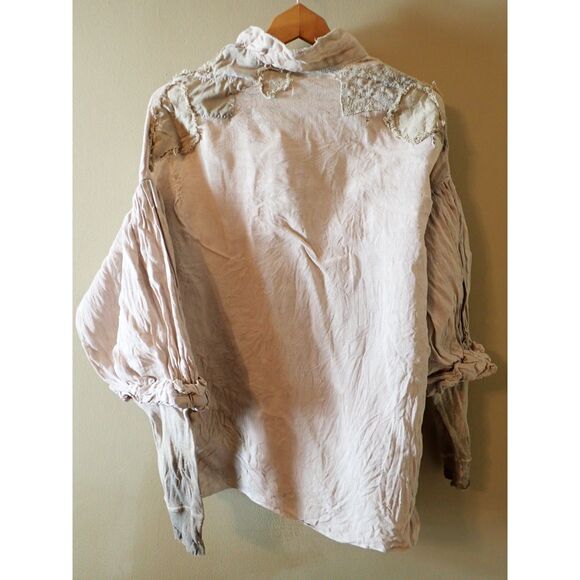 Theater Ware Costume Milwaukee Repertory Theater Blouse Boho Large Handmade - Picture 2 of 11